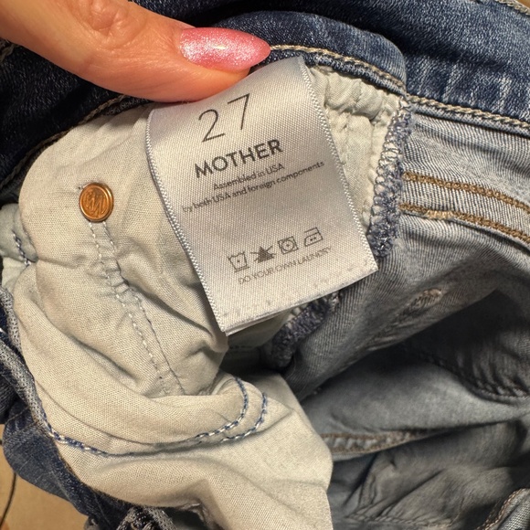 MOTHER The Outsider Sneak Jeans STORMY NIGHT Size 27 - Picture 6 of 7